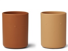 Liewood yellow mix silicone cup Ethan (2-pack)